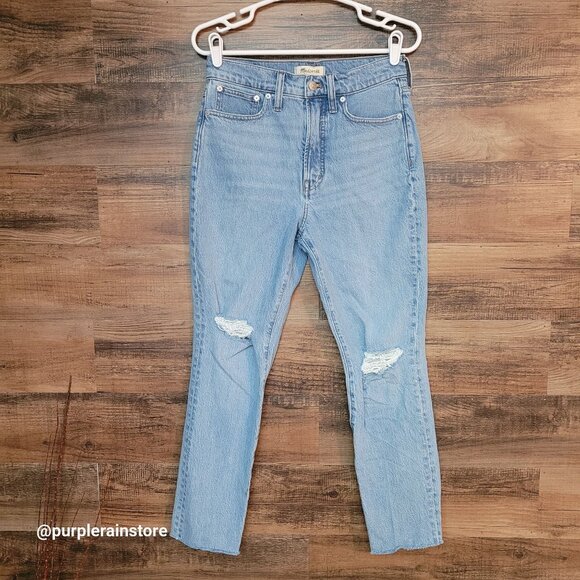 Madewell Jeans 28 Perfect Vintage High Rise Tummy Control Bradwell Wash NJ175 - Picture 1 of 12